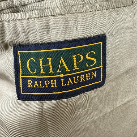 Vintage Chaps Ralph Lauren Blazer Size 42 Tall Wool Plaid Sport Coat Suit Jacket - Picture 4 of 16